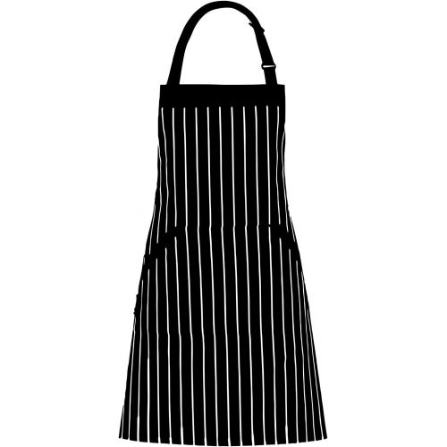  HOMWE Adjustable Bib Apron with Pocket