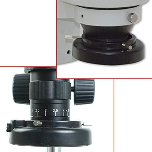 [아마존베스트]HOMYY LED Microscope Ring Light Adjustable Brightness Lighting Shadow Free 60 LEDs Ring Light for Stereo Microscope (White)