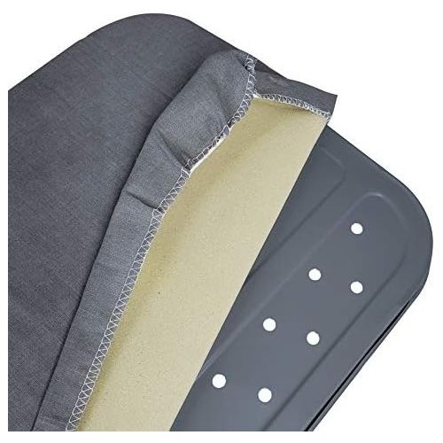  [아마존베스트]Homz Contour Sold Grey Cover Stable Ironing Board Standard Charcoal