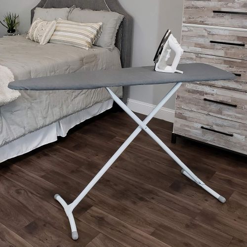  [아마존베스트]Homz Contour Sold Grey Cover Stable Ironing Board Standard Charcoal