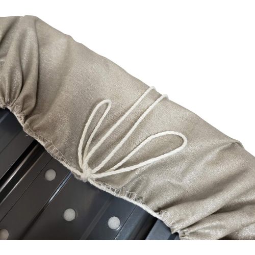 [아마존베스트]Homz Standard Ironing Board Replacement Cover with Draw Cord, Grey Solid