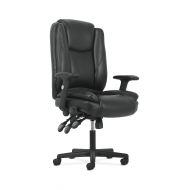 HON Sadie High-Back Leather Office/Computer Chair - Ergonomic Adjustable Swivel Chair with Lumbar Support (HVST331)
