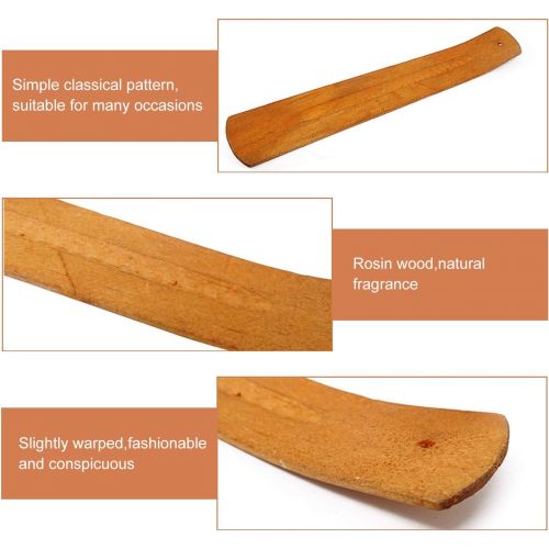  인센스스틱 HONBAY 12PCS Wooden Incense Sticks Holder Lightweight Incense Burner Ash Catcher Wooden Incense Tray for Home Fragrance Decor or Hotel Aromatherapy Ornament (9.25)