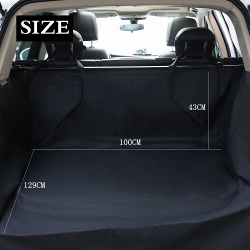  HONCENMAX Dog Cargo Liner Cover - Car Boot Liner Protector Waterproof - Pet Seat Cover Floor Mat Nonslip Universal for Car SUV Truck Jeeps Vans Beige