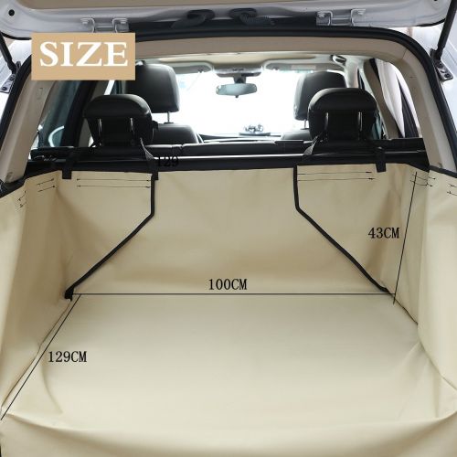  HONCENMAX Dog Cargo Liner Cover - Car Boot Liner Protector Waterproof - Pet Seat Cover Floor Mat Nonslip Universal for Car SUV Truck Jeeps Vans Black