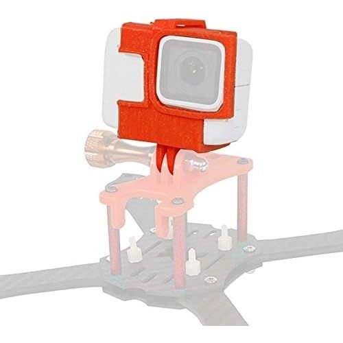  HONG YI-HAT 3D Printed TPU Camera Extended Border Frame Mount Protective Housing for GOPRO 5 6 7 Action Camera DIY FPV Racing Drone Drone Spare Parts (Color : Red)