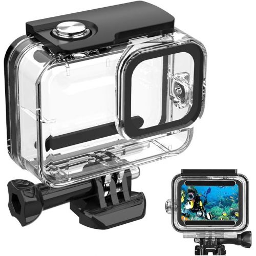  [아마존베스트]60M/ 196FT Waterproof Case for Gopro Hero 8 Housing, HONGDAK Underwater Hero 8 Protective Housing Case Shell Bracket Gopro Hero8 Accessories, Diving Case for Go Pro Action Camera