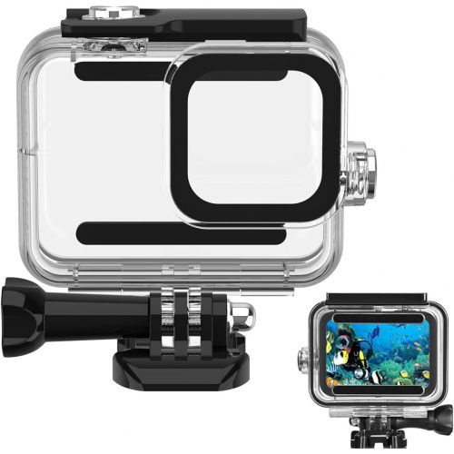  [아마존베스트]60M/ 196FT Waterproof Case for Gopro Hero 8 Housing, HONGDAK Underwater Hero 8 Protective Housing Case Shell Bracket Gopro Hero8 Accessories, Diving Case for Go Pro Action Camera