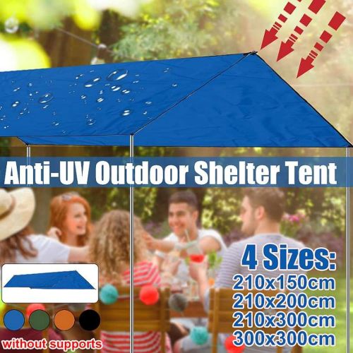  HONGYIFEI2021 Tent Tarps Waterproof Oxford Cloth Awning Sun Shelter Beach Outdoor Garden Canopy Sunshade Camping Hammock Rain Fly Tent Tarp for Outdoor Hiking Beach Picnic（4 Sizes） for Backpacki
