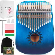 [아마존베스트]HONHAND Kalimba Thumb Piano 17 Key, Portable Mbira Wood Finger Piano with 2 Bag and Sheet Music, Gifts for Kids Adult Beginners Professionals