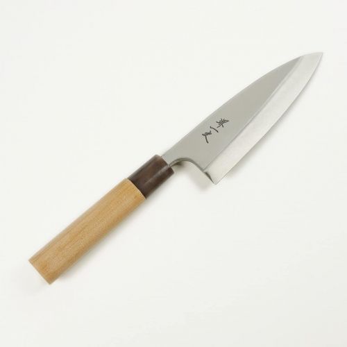  [아마존베스트]HONMAMON Sakai Ichiji Deba Hocho (Deba Kitchen Knife) 150mm(5.9) for Right Hander with Japanese Style Handle! Blade : Stainless Steel