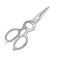 HONMAMON KIYOTSUNA Multifunctional Kitchen Scissors for Right Hander in Paper Box, Silver FinishType, Made from Stainess Steel