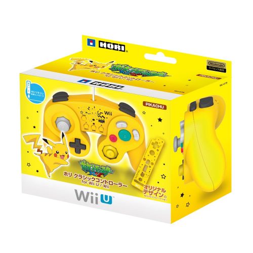  Hori Classic Controller for Wii U Pikachu (benefits Wii remote control sheet (Pikachu) included)