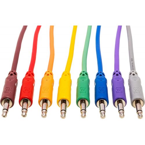  Hosa CMM-890 3.5 mm TS to 3.5 mm TS Unbalanced Patch Cables, 3 Feet