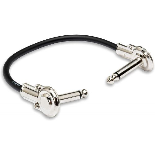  Hosa IRG-600.5 Low-Profile Right Angle Guitar Patch Cable, 6 Inch (6 Pieces)