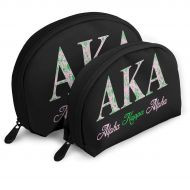 HOSYAMNG Alpha Kappa Alpha Travel Shell Makeup Storage Bag Toiletry Organizer For Women