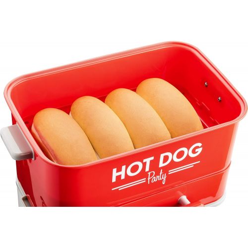  [아마존베스트]HOT DOG WORLD - Large Hot Dog Party Steamer, Hot Dog Maker