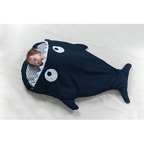  HOT SEAL Cute Shark Bites 100% Cotton Baby Sleeping Bag Newborn Sacks Swaddling Blanket