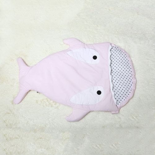  HOT SEAL Cute Shark Bites 100% Cotton Baby Sleeping Bag Newborn Sacks Swaddling Blanket
