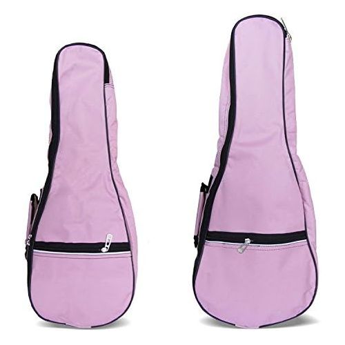  [아마존베스트]HOT SEAL Waterproof Durable Colorful Ukulele Case Bag with Storage (21in, pink)