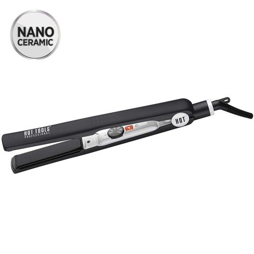  Hot Tools HOT TOOLS Professional Fast Heat Up Nano Ceramic Flat Iron, 1 Inch