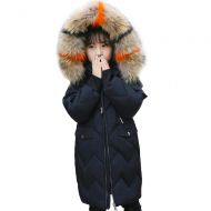 HOTIAN Girls Puffer Jacket Down Coats with Fur Hood Winter Warm Outwear Jacket