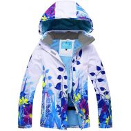 HOTIAN Women Colorful Ski Jacket Wear Waterproof Warm Snow Jacket Outdoor Mountain Winter Coat