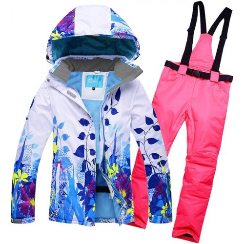  HOTIAN Women Colorful Ski Jacket Wear Waterproof Warm Snow Jacket Outdoor Mountain Winter Coat