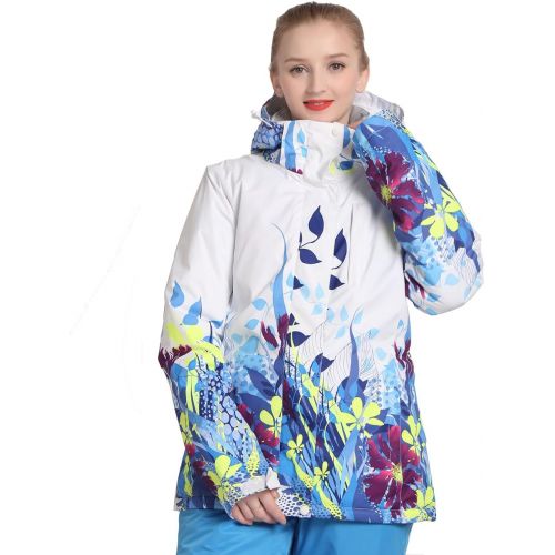  HOTIAN Women Colorful Ski Jacket Wear Waterproof Warm Snow Jacket Outdoor Mountain Winter Coat