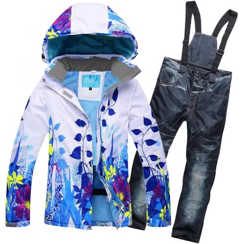  HOTIAN Women Colorful Ski Jacket Wear Waterproof Warm Snow Jacket Outdoor Mountain Winter Coat