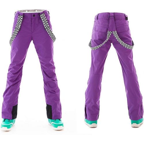  HOTIAN Womens Windproof Waterproof Bright Color Ski&Snowboarding Jacket Pants Set