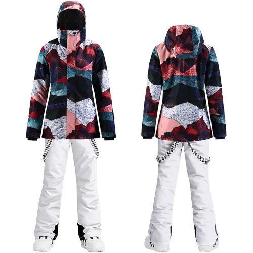  HOTIAN Womens Windproof Waterproof Bright Color Ski&Snowboarding Jacket