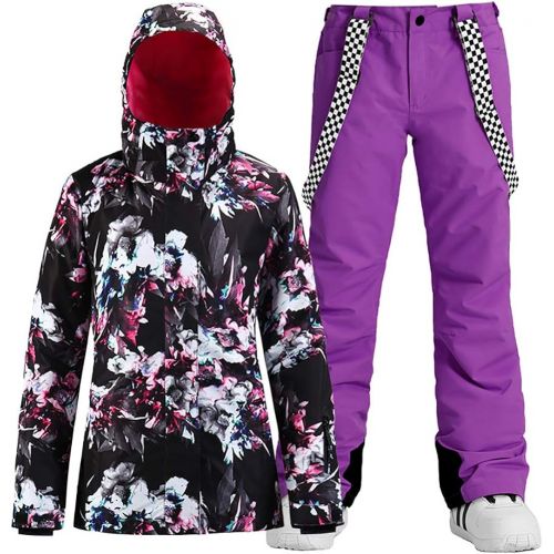  HOTIAN Womens Windproof Waterproof Bright Color Ski&Snowboarding Jacket