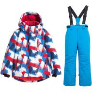 HOTIAN Boys Snow Jacket Pants Ski Suit Windproof Waterproof Winter Coats (US 4 - US 16)