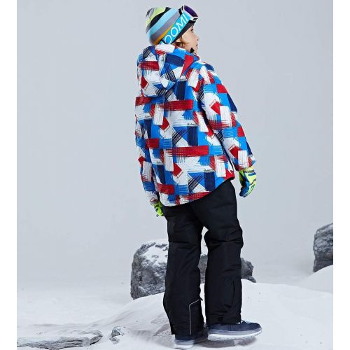  HOTIAN Boys Snow Jacket Pants Ski Suit Windproof Waterproof Winter Coats (US 4 - US 16)