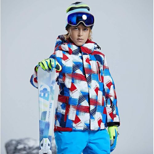  HOTIAN Boys Snow Jacket Pants Ski Suit Windproof Waterproof Winter Coats (US 4 - US 16)