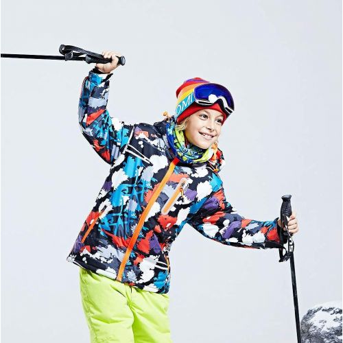  HOTIAN Boys Snow Jacket Pants Ski Suit Windproof Waterproof Winter Coats (US 4 - US 16)