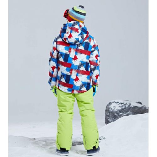  HOTIAN Boys Snow Jacket Pants Ski Suit Windproof Waterproof Winter Coats (US 4 - US 16)