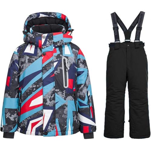  HOTIAN Boys Snow Jacket Pants Ski Suit Windproof Waterproof Winter Coats (US 4 - US 16)