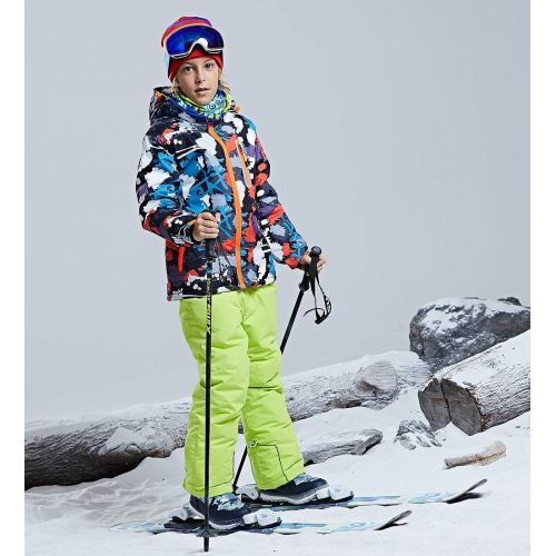  HOTIAN Boys Snow Jacket Pants Ski Suit Windproof Waterproof Winter Coats (US 4 - US 16)