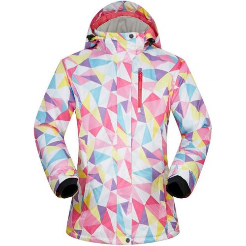  HOTIAN Womens Snow Ski Jacket Windproof Waterproof Outdoor Mountain Snowboarding Jacket