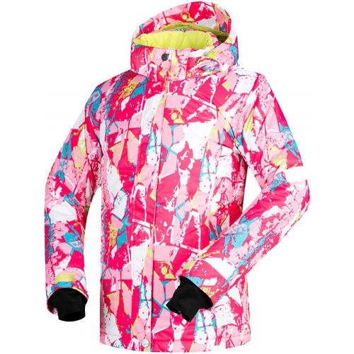  HOTIAN Womens Snow Ski Jacket Windproof Waterproof Outdoor Mountain Snowboarding Jacket