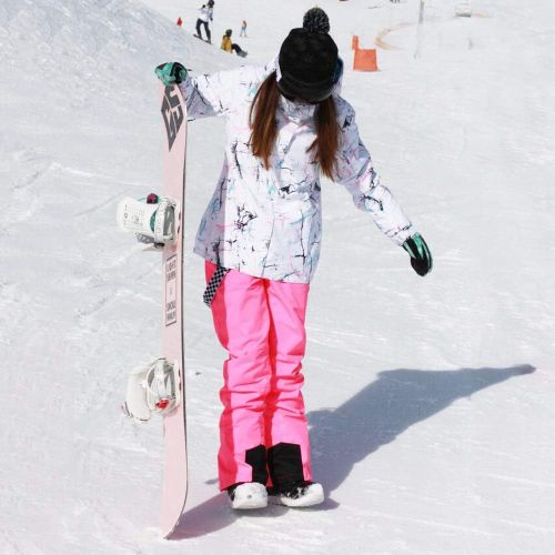  HOTIAN Womens Ski Snowboard Jacket Waterproof Snow Jacket Pants Set Winter Coats