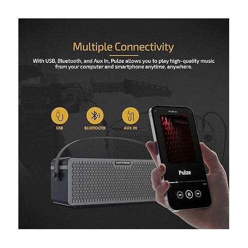  HOTONE Multifunctional Modern Bluetooth Modeling Amplifier Touch Screen Guitar Bass IR Cabinets with Multi FX Stereo Mobile APP AP-30 (Include 1PCS Additional 20FT Guitar Coiled Cable)