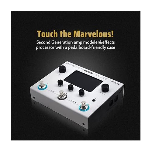  Hotone Ampero II Stomp Guitar Bass Multi Effects Processor + FREE Hotone Ampero Dual Momentary 2-Way Footswitch Controller Bundle