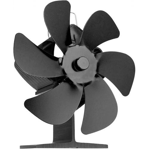  HOUHOU Ston Store 6 Blades Stove Fan Heat Powered Fireplace Fan for Wood Burning Stove Gas Stove Pellet Stove and More Natural
