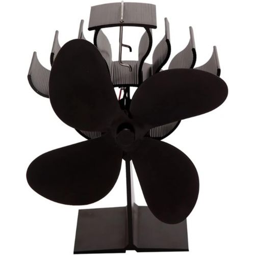  HOUHOU Ston Store 4 Blade Heat Powered Stove Fan for Wood Fireplace Log Burner Quiet Eco Friendly
