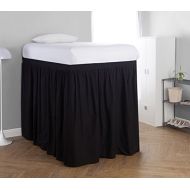 HOUSE DormCo Extended Bed Skirt Twin XL (3 Panel Set) - Black