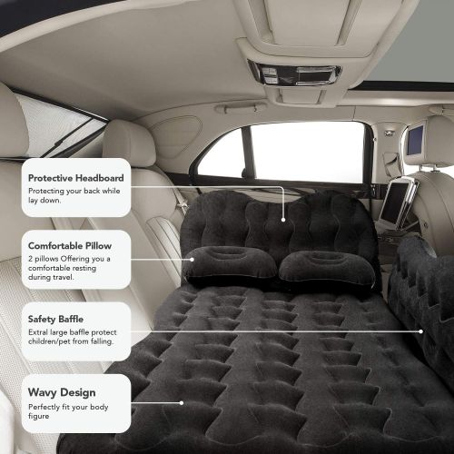  HOUSE DAY Car Bed Air Mattress for SUV RV Sleeping Pad 1000LB Super Bearing Capacity Camping Travel Bed for Truck Back Seat Tent with Pump Inflatable Mattress for Jeep Sedan Miniva