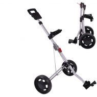 How True 2 Wheel Foldable Golf Push Cart Collapsible Golf Trolley Push Pull Golf Cart(59 x 28 x 40) Golf Hand Cart 2 Wheel Kids Golf cart Golf Bag cart Men’s Golf Gifts